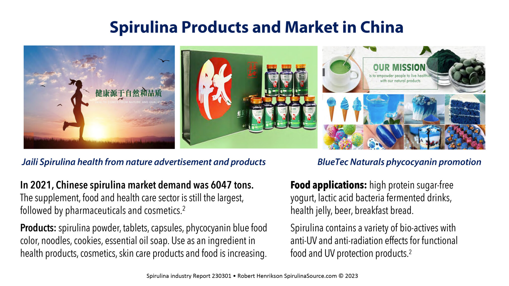 China • Spirulina Producers Report Spirulina Source