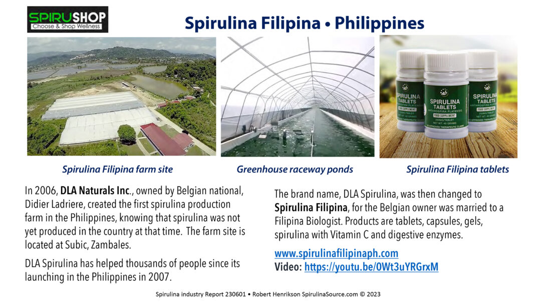 Southeast Asia • Spirulina Producers Report Spirulina Source