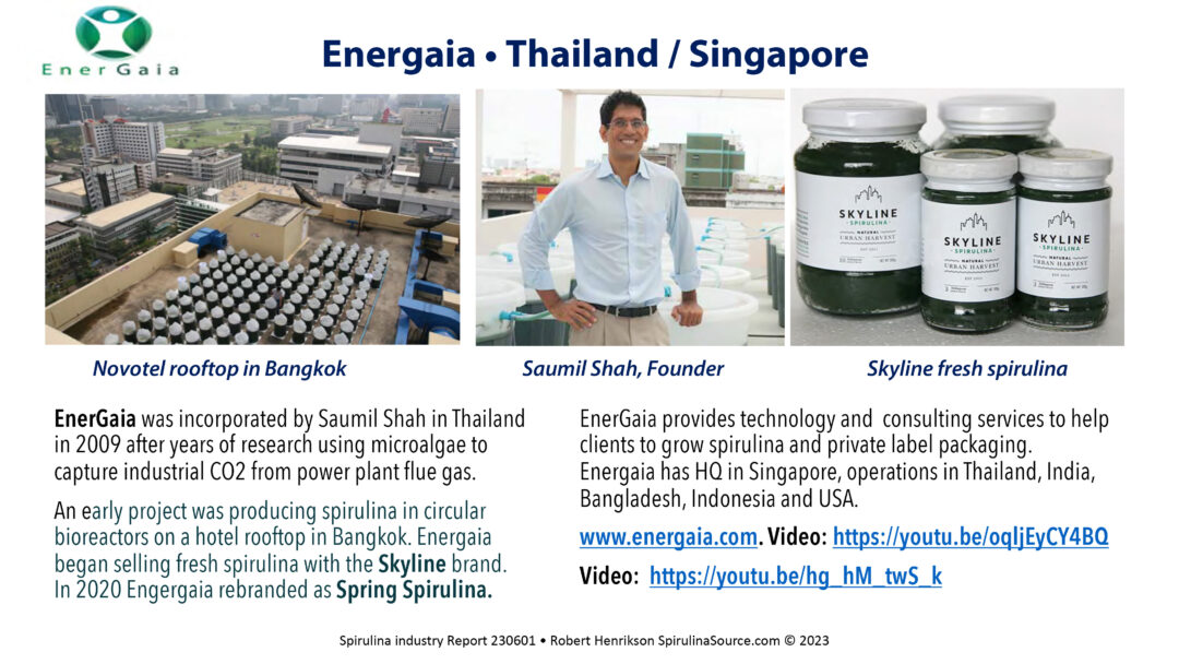 Southeast Asia • Spirulina Producers Report Spirulina Source